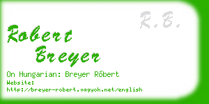 robert breyer business card